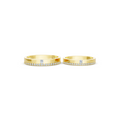 Elvaris Princess & Round Diamond Wedding Band Set