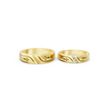 Elian Diamond Cross Wedding Band Set