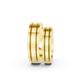Valen Grooved Wedding Band Set