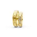 Aurelia Diamond Geometric Wedding Band Set
