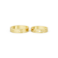 Amora Diamond Heartbeat Wedding Band Set