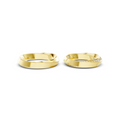 Elara Diamond Twist Wedding Band Set