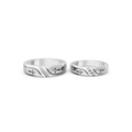 Elian Diamond Cross Wedding Band Set