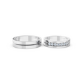 Elowen Seven Diamond Wedding Band Set