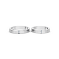Elara Four Diamond Wedding Band Set