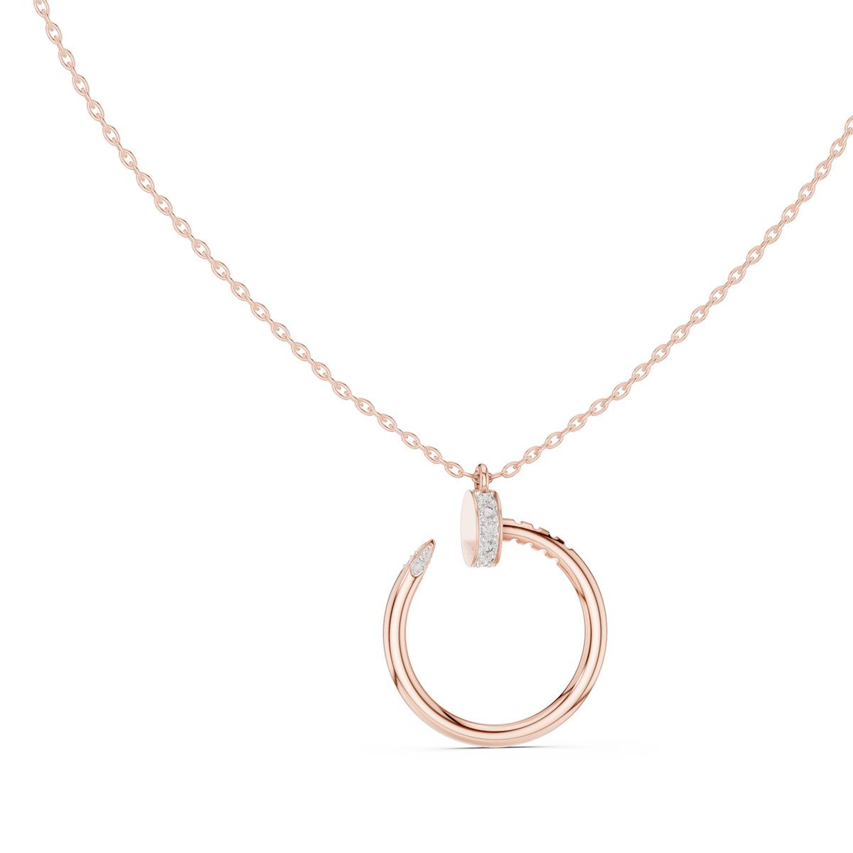 Orlina Diamond Circle Pendant