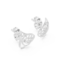 Liora Sculptural Openwork Leaf Stud Earrings