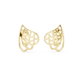 Liora Sculptural Openwork Leaf Stud Earrings