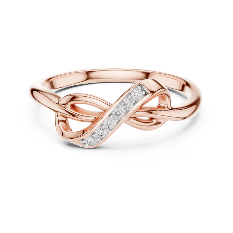 Élanora Infinity Diamond Ring detail