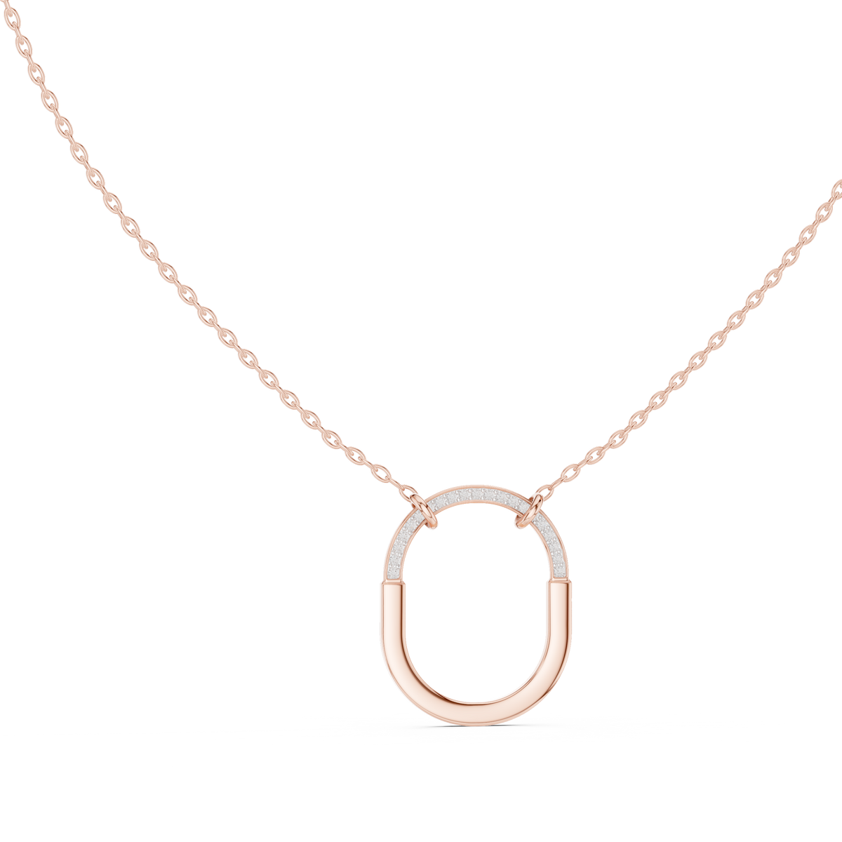 Aurelia Diamond Oval Pendant