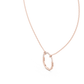 Aurelia Diamond Oval Pendant