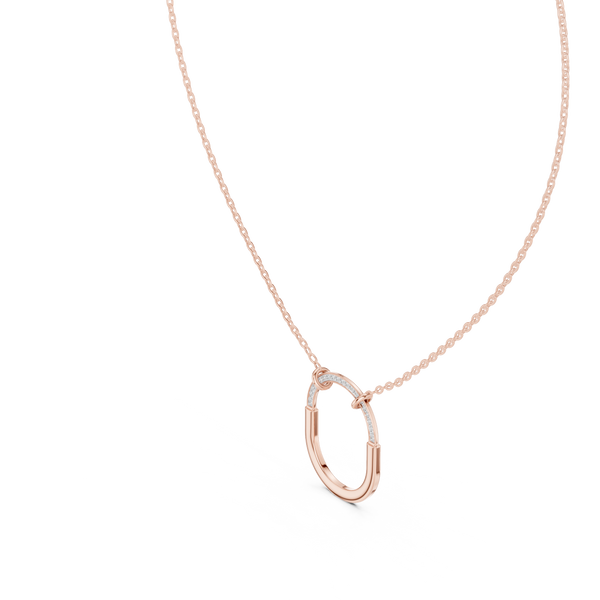 Aurelia Diamond Oval Pendant