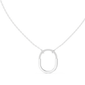 Aurelia Diamond Oval Pendant