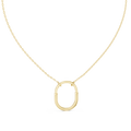 Aurelia Diamond Oval Pendant