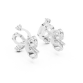 Elara Diamond Swirl Stud Earrings