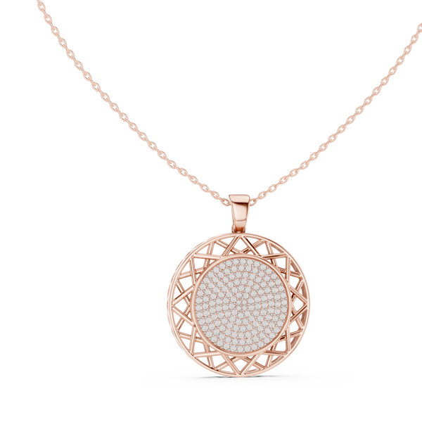 Celestia Diamond Medallion Pendant