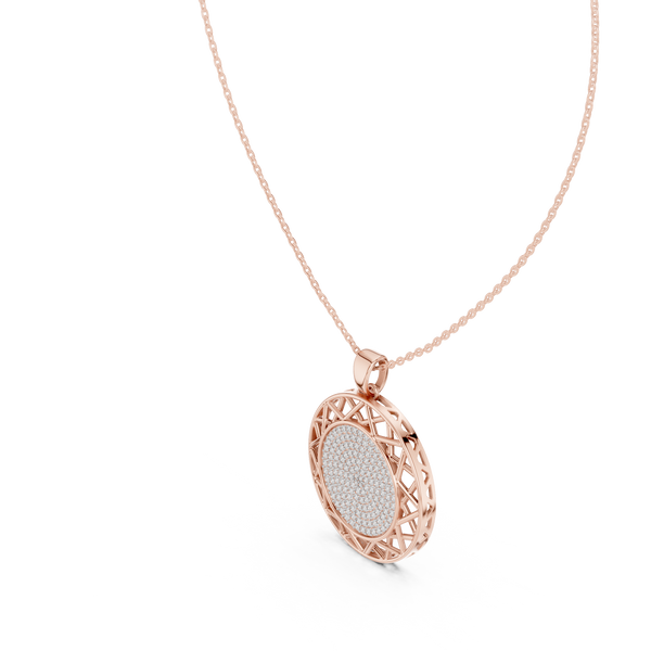 Celestia Diamond Medallion Pendant