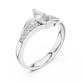 Elanore Marquise & Diamond Twist Ring