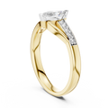 Elanore Marquise & Diamond Twist Ring