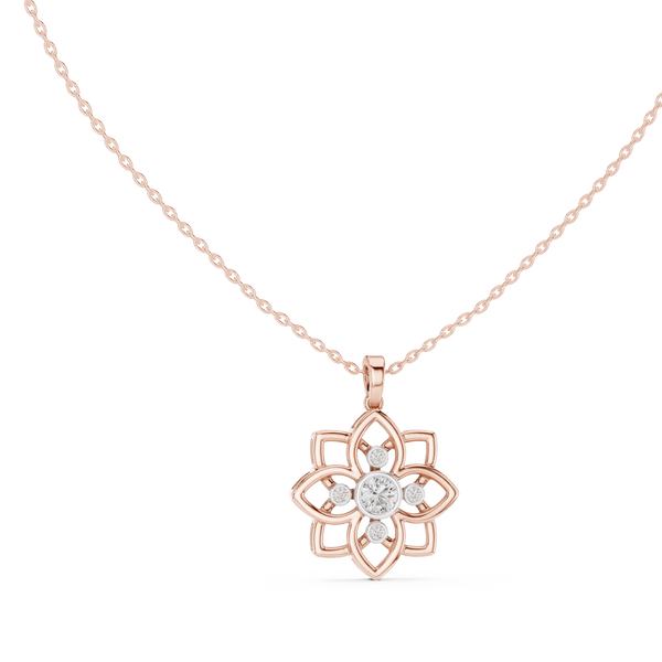 Amara Diamond Lotus Pendant