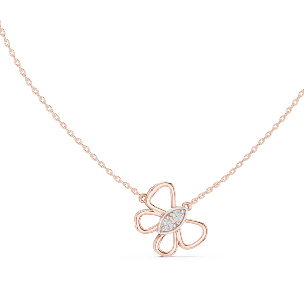 Elara Diamond Butterfly Pendant