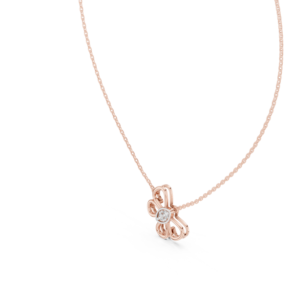 Elara Diamond Butterfly Pendant