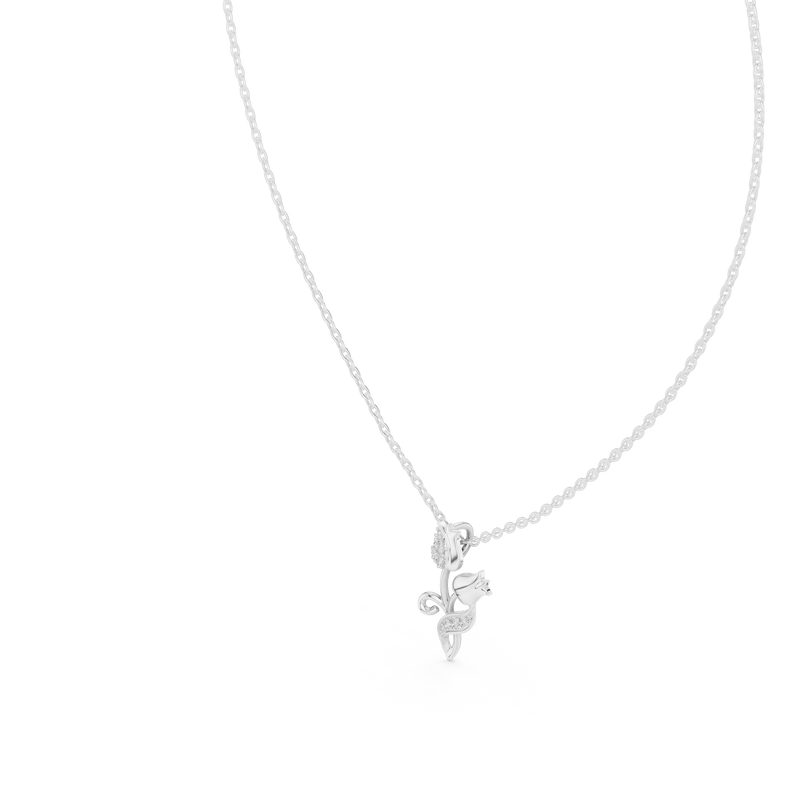 Rosalie Diamond Tulip Pendant detail