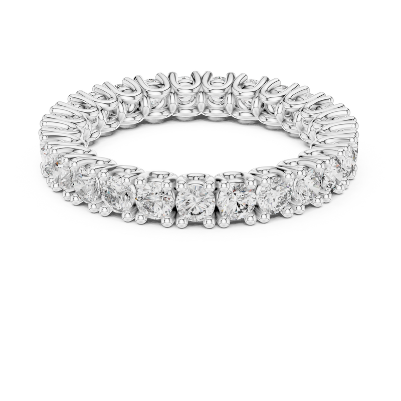 Seraphine Round Diamond Eternity Ring detail