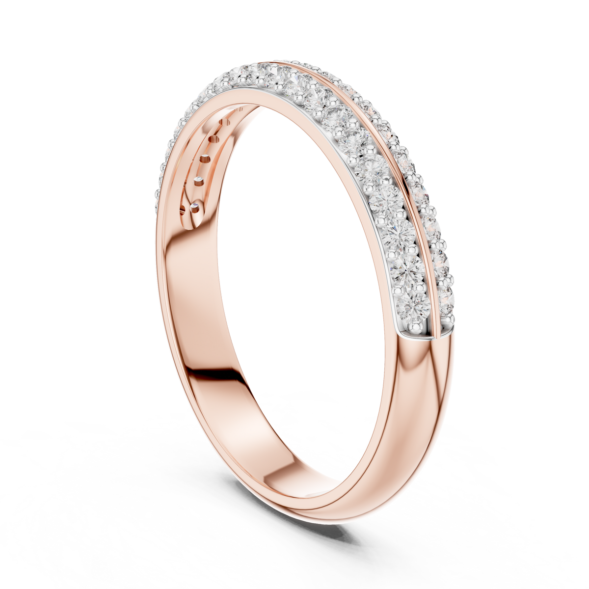 Aurelia Double Row Diamond Ring
