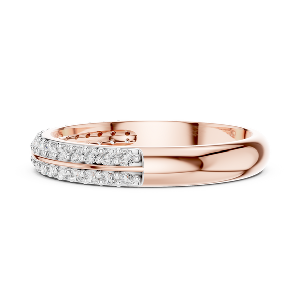 Aurelia Double Row Diamond Ring