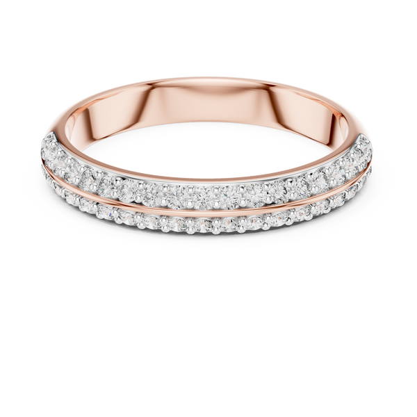 Aurelia Double Row Diamond Ring