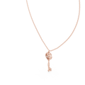 Celestine Diamond Key Pendant