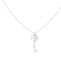 Celestine Diamond Key Pendant