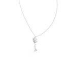 Celestine Diamond Key Pendant
