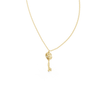 Celestine Diamond Key Pendant