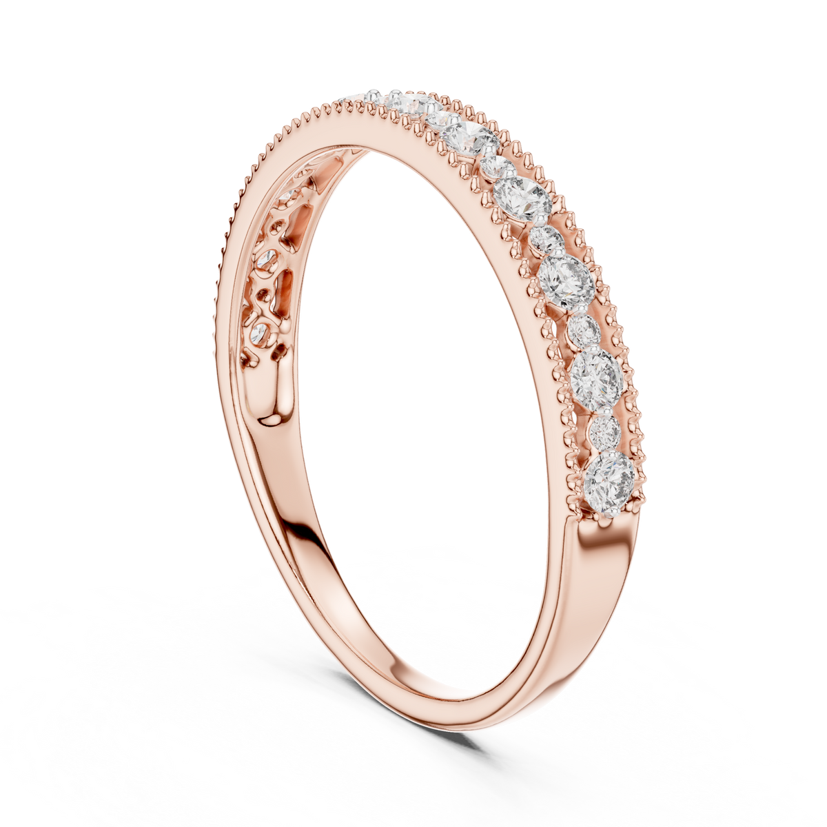 Aveline Graduated Round Diamond Ring