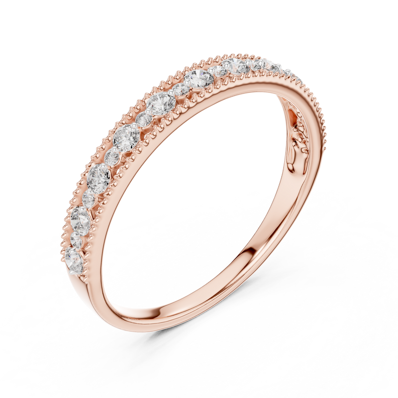 Aveline Graduated Round Diamond Ring detail