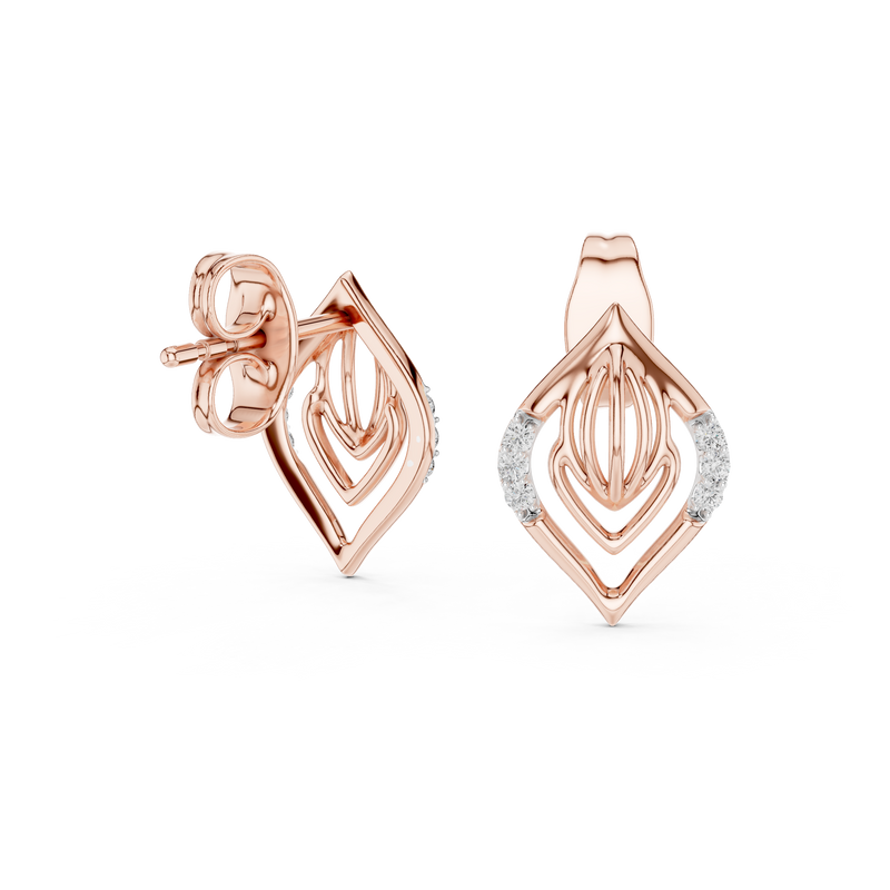 Seraphina Diamond Marquise Stud Earrings detail