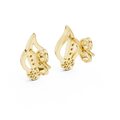 Aurelia Diamond Flame Stud Earrings