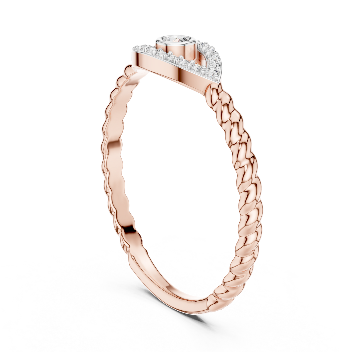 Evelisse Evil Eye Round Diamond Ring