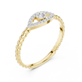 Evelisse Evil Eye Round Diamond Ring