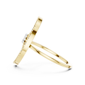 Celestine Moon and Star Diamond Ring