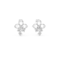 Amelie Diamond Floral Stud Earrings