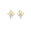 Amelie Diamond Floral Stud Earrings