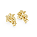 Elara Diamond Floral Stud Earrings