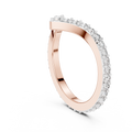 Virelle Chevron Diamond Wedding Band