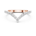 Virelle Chevron Diamond Wedding Band