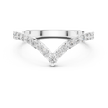 Virelle Chevron Diamond Wedding Band