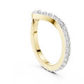 Virelle Chevron Diamond Wedding Band