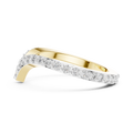 Virelle Chevron Diamond Wedding Band